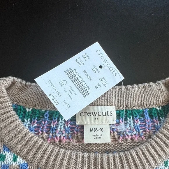 Crewcuts Fair Isle Knit Sweater - Picture 2 of 5